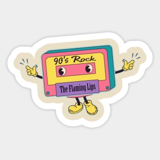 Music cassette man - Flamm Sticker